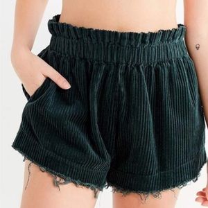 Urban Outfitters - Teal Corduroy Pull On Shorts